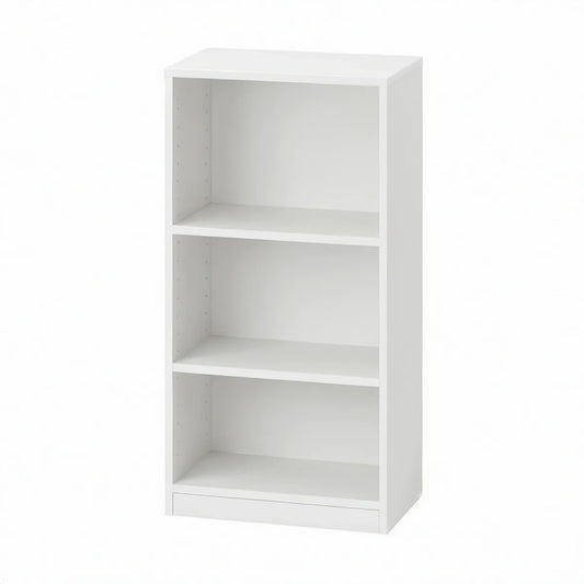 Bücherregal Weiss, 40 x 28 x 106 cm, mit 3 offenen Fächern